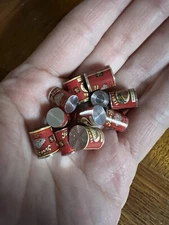 VTG 3 Assorted Dollhouse Miniatures Vintage Fern Park Vegetable Cans Labels 1:12