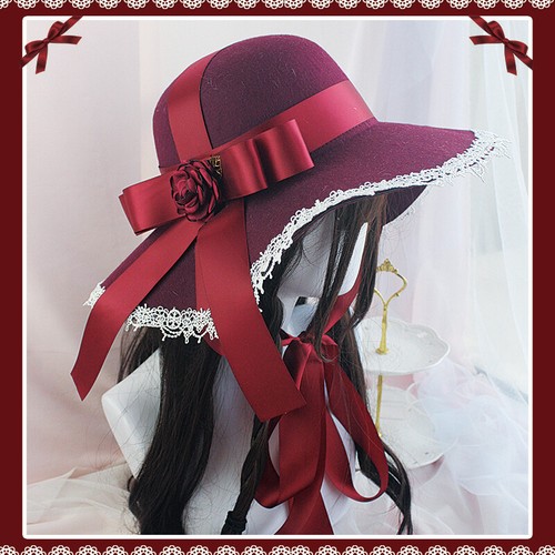 Bowknot Floral Tea Party Hat 