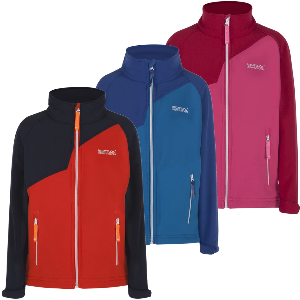 Regatta Vargo Kinder Softshelljacke Jungen Mädchen Windshell