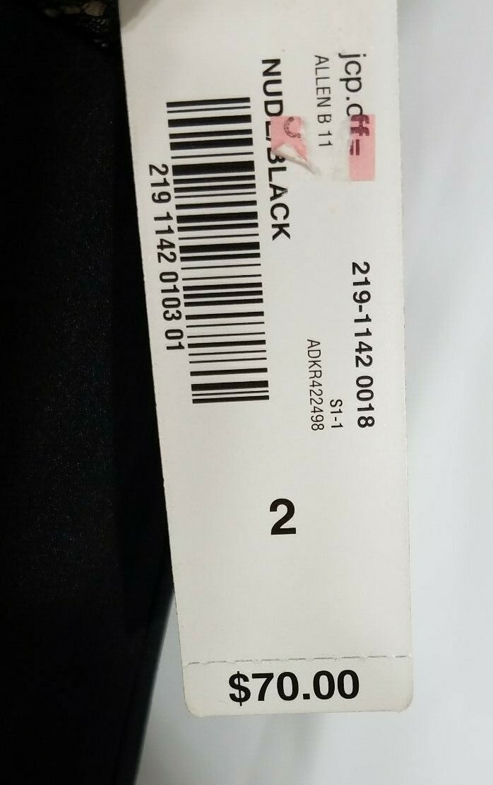 NWT Allen B. black gold lacy empire waist A-Line cocktail dress ladies size 2 View 5