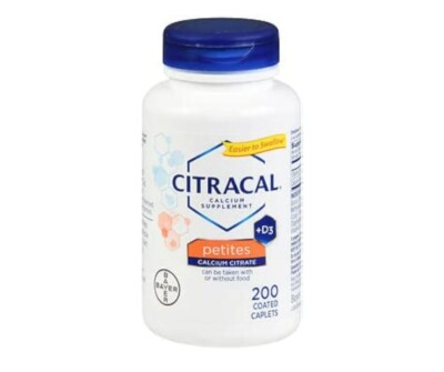 Citracal Petites with Vitamin D3, 200-Count  (200 tabs) Calcium Supply