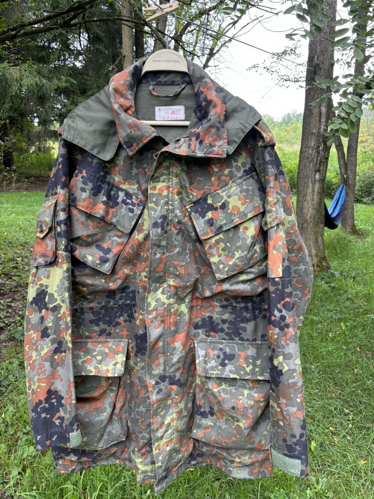 40s 麗し 【Belgian Army SAS Brush Camo Smock】 