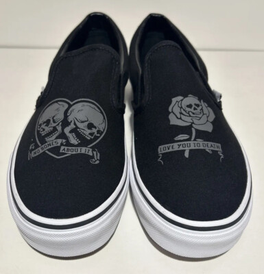 Vans Slip On Love You To Death Mens Size 8 Skateboarding  display picture 1