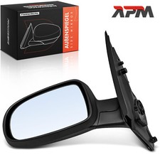 Exterior mirror left aspherical black electrically heated for Opel Corsa C X01