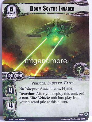 Warhammer 40000 Conquest LCG - Doom Scythe Invader  #026 - Legions of Death