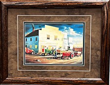 Charles Freitag Friendly Rivals Farm Art Print-Framed 18.5 x 14.5