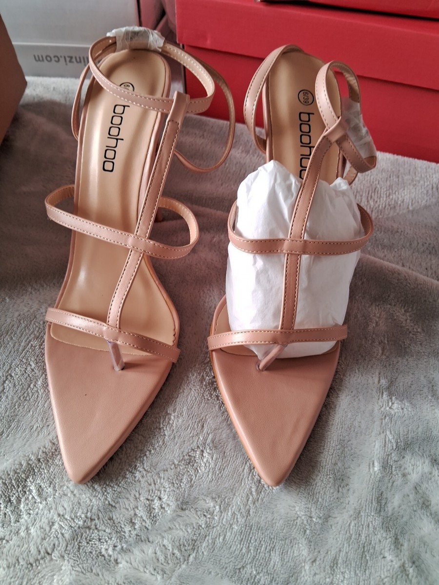 Boohoo T bar Pointed Toe Sandal UK