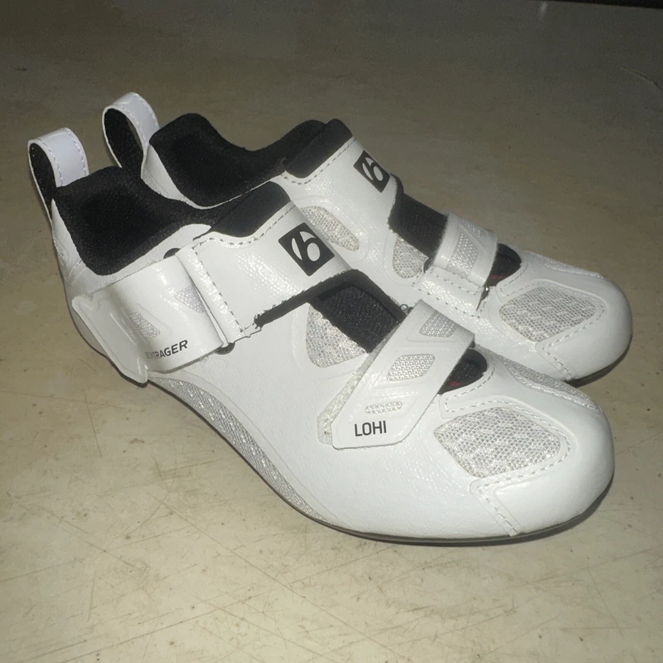 Zapatillas de triatlón Bontrager Lohi para mujer Blanco Talla 5 EU 36 Ciclismo Ventted Trek Foto 3 de 4