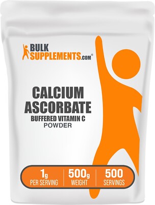 BulkSupplements Calcium Ascorbate Powder 500g - 1g per Serving