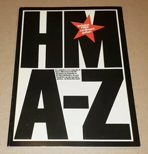 HM A-Z ULTRA RARE 1981 UK HEAVY METAL BOOK BRIAN HARRIGAN MINT- W/GUITAR INTACT