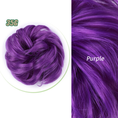 Curly Messy Bun Chic Hair Piece Scrunchie THICK Hair Extensions as Real Human US