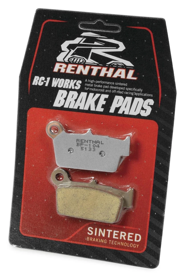 Pastillas de freno Renthal BP-100 RC-1 Works para Honda CRF450R 2002-2018 Foto 3 de 4