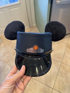 NWT Adult Disney Ears Conductor Hat Red Car Trolley Red Car Trolley News Boys  main image 4