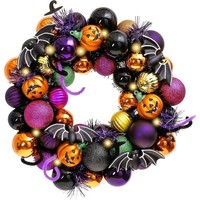 Halloween Deko Kranz Ø30Cm LED Licht Party Wand HaustüR Festtagsstimmung