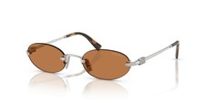 Miu Miu MU A54S Silver/Brown (1BC90Q) Sunglasses
