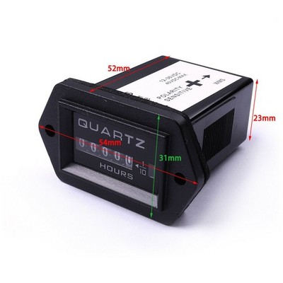 DC12V 24V 36V Digital Betriebsstundenzähler Boot Traktor Generator Hour Meter DE