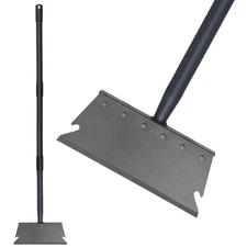 Garden Cleaning Shovel, Ice Scraper, 59 Inch Adjustable Handle Heavy Duty Gar...
