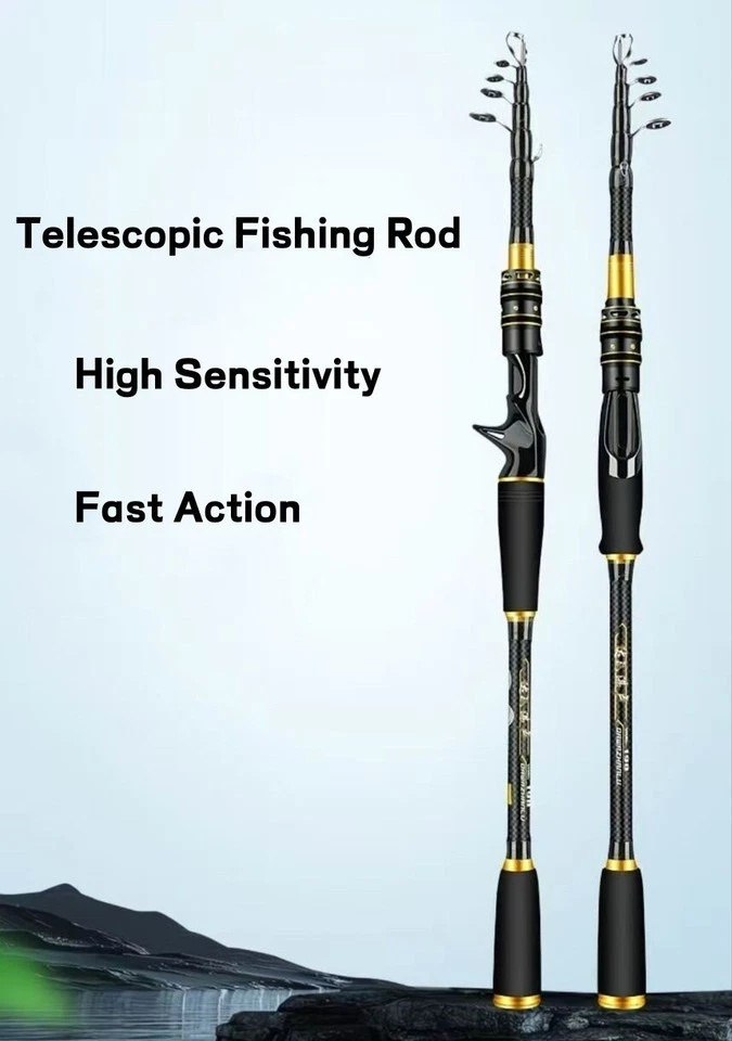 Portable Telescopic Fishing Rod Trout Travel High Sensitivity Carbon Fiber Rod