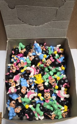 102 Vintage Disney Figures Bully Mickey & Minnie Mouse Babies 1985 Bullyland Box