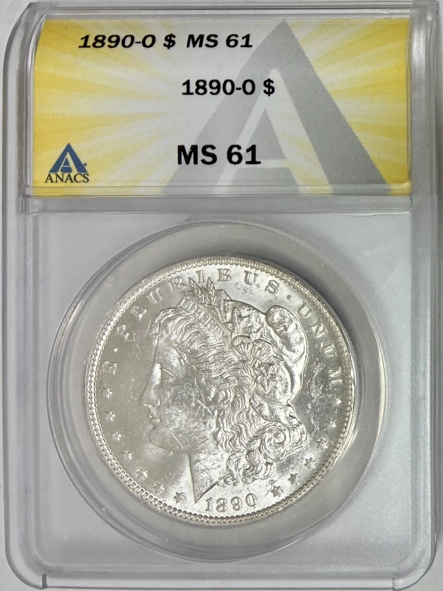 25+ MS 61 Graded 1890 Year Morgan US Dollars (1878-1921) for sale