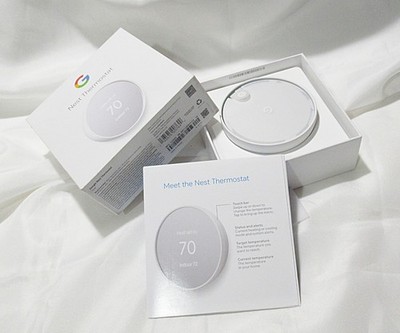 Google Nest Smart Programmable Thermostat Model G4CVZ Snow NEW IN OPEN BOX