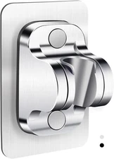 Shower Head Holder Replacement - Strong Adhesive Adjustable Handheld Silver-1 