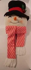 Holiday Style Large Snowman Head Christmas Hanging Door Decoration Brand New