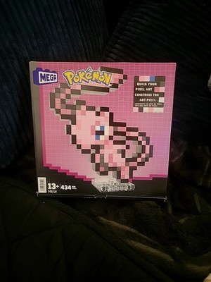 Mega Pokémon Mew Pixel Art 434 Blocks Building Set New Sealed In Box
