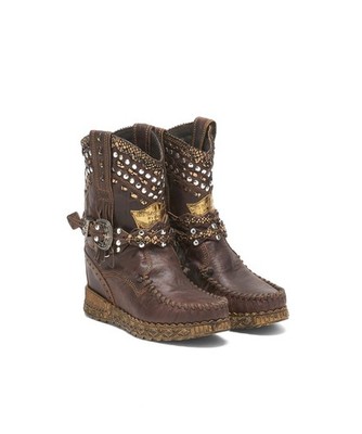 EL VAQUERO YARA DAKAR RHUM WEDGE MOCCASIN BOOTS EU 37/US 7-7.5