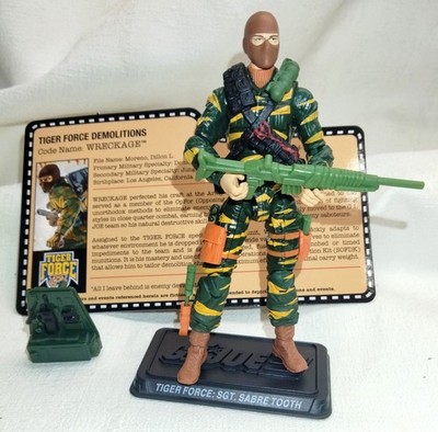 2015 G. I. Joe Convention Set Tiger Force Sgt. Sabertooth (Wreckage) Complete