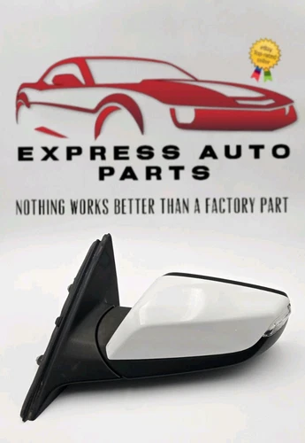 2017 2018 CHEVROLET MALIBU LEFT DRIVER SIDE DOOR MIRROR WHITE OEM