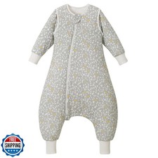 Nivolltha 2.5 TOG Removable Long Sleeve Sleep Sack with Legs, Super Soft 100 