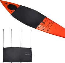 Universal Kayak Cockpit Drape Cover, Waterproof Seal Cockpit Cover with Hook Hol