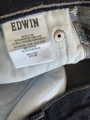 Edwin Jeans Jace Straight Leg Size 31 Blue River Wash BNWT | eBay