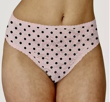 MAIDENFORM High Leg Luxurious Stretch Lace Sandshell Brief Panty Womens Sz L 7