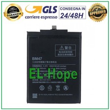 BATTERIA BM47 PER XIAOMI REDMI 3 3S 3X PRO - 4X 4100 mAh BATTERY PARI ORIGINALE