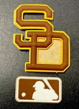 3D Bumper - Padres Baseball for a Full Size Batting Helmet
