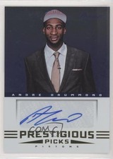 2012-13 Prestige Prestigious Picks Signatures Andre Drummond #53 Auto fm0