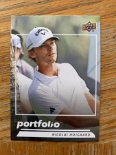 2024 upper deck portfolio Nicolai Hojgaard #166 PGA Golf