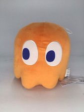 Pac-Man Orange Ghost Clyde Plush Bandai Toy Factory 2024 w/ Tag 7