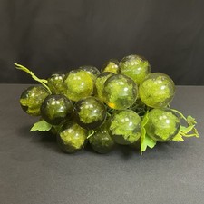 Vintage Large Green Lucite Grape Cluster 8  X...