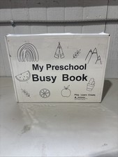 My Preschool Busy Book Educational Toy for Kids, Ages 3 Up, White New Sealed