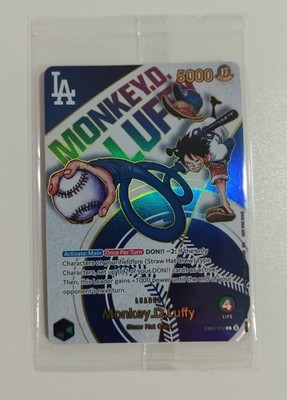 Monkey D. Luffy EB02-010 Dodgers x One Piece Night Promo Card Englisch 2025