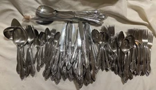 ONEIDA CHATELAINE 129 Pieces Flatware HUGE LOT Full Service 12 & So Much More!