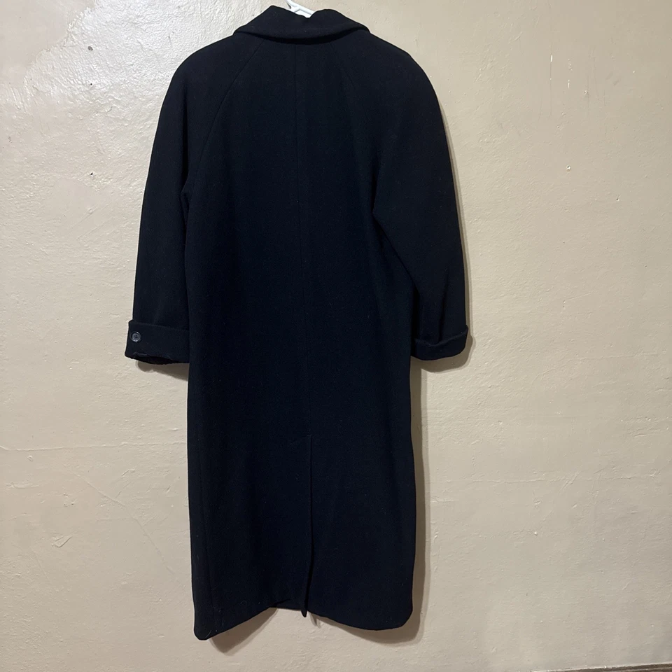 Vintage Donny Brook Women's 8 black 100% wool Double-Breasted coat - Image 2 of 4