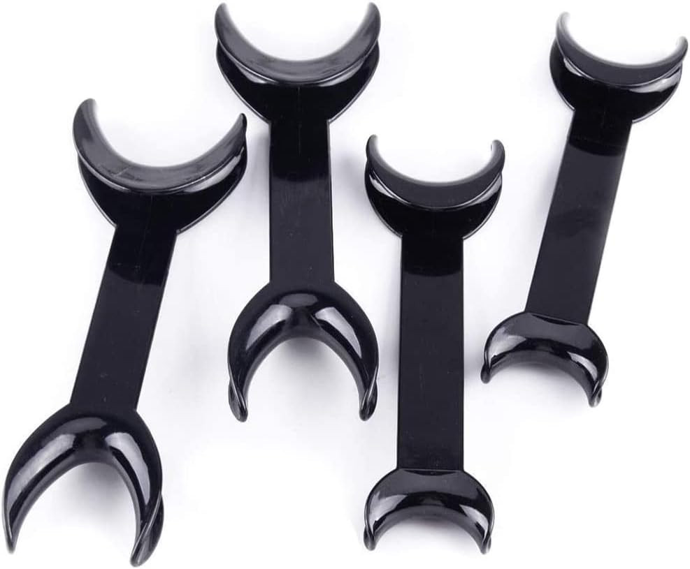 4 Pcs Dental Retractor Plastic Dental Cheek Lip Intraoral Mouth Opener T Shape O