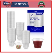 Disposable medicine cups graduated, bulk pack 1 oz (30ml) measuring cup