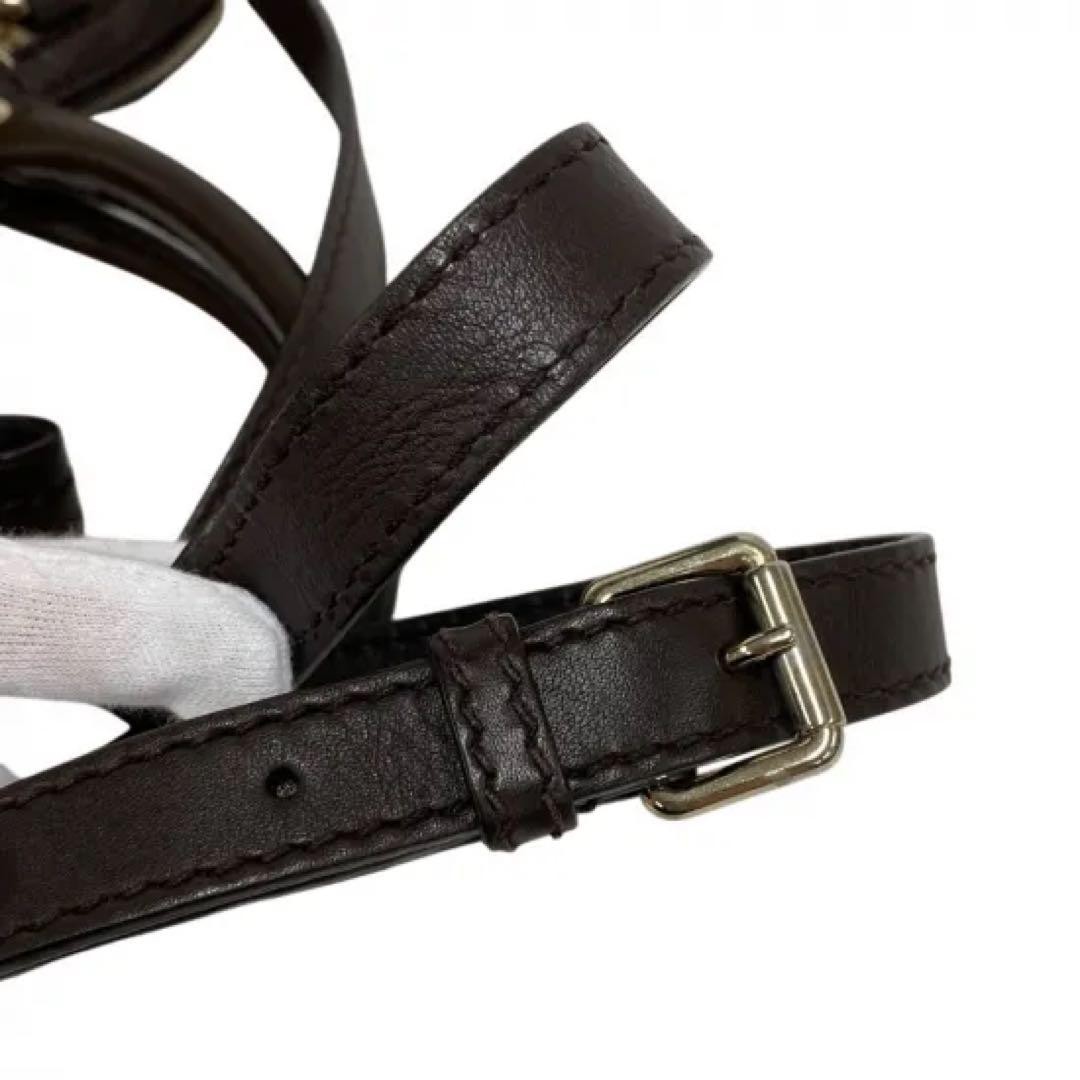 GUCCI GG Canvas 2Way Tote Bag Beige Brown Leather Authentic AB Condition thumbnail 5