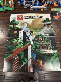 Lego Minecraft 21118 21113 21114 21115 21117 Poster Extra Pieces COMPLETE 2014