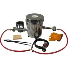 8 KG Gas Metal Melting Furnace Propane Forge Casting Tool Gold Foundry Refine
